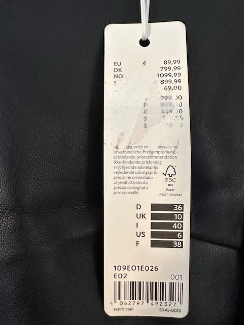 Esprit faux leather dress size 36 (nr1142a) – photo 3
